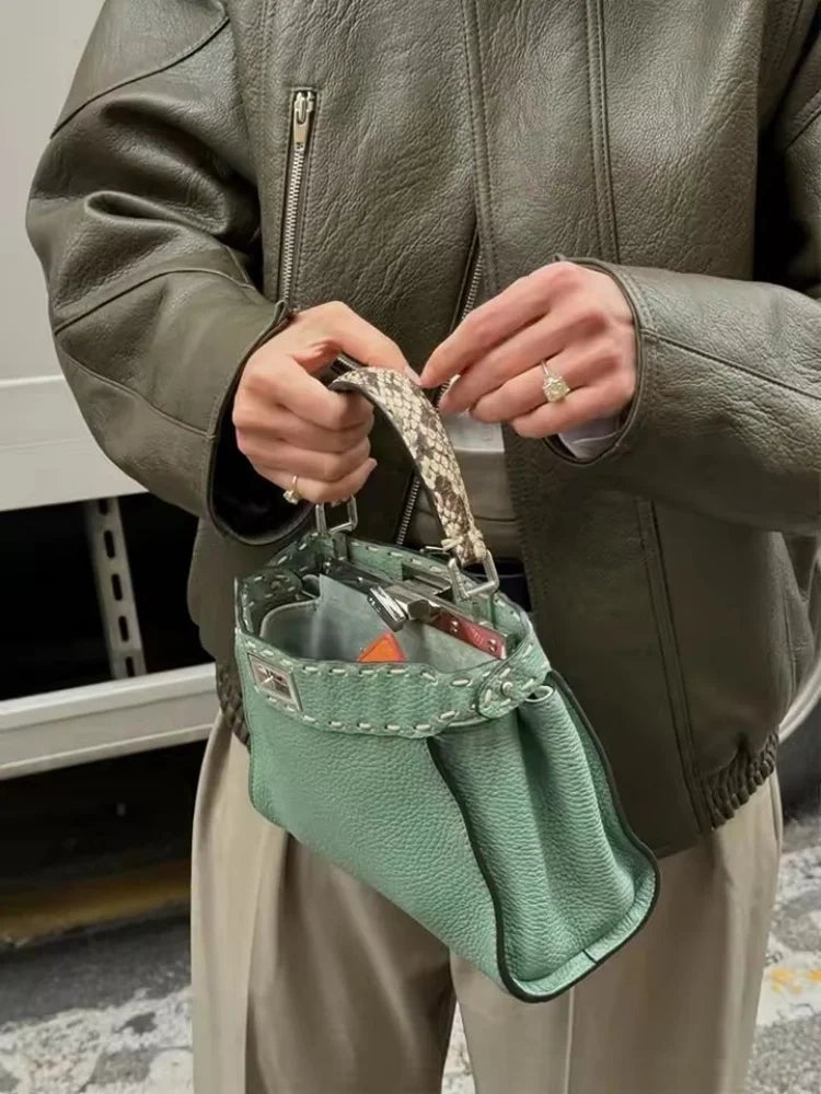 Nova Faux Leather BomberJacket 4