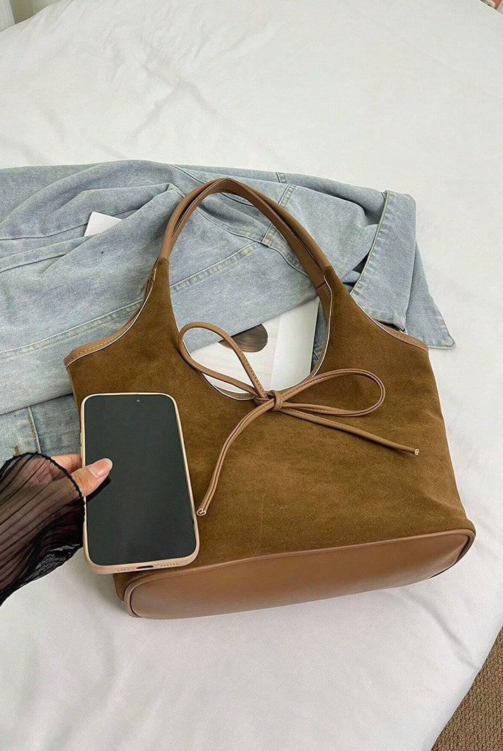 Florence Suede Bow Bag - SOERA Store