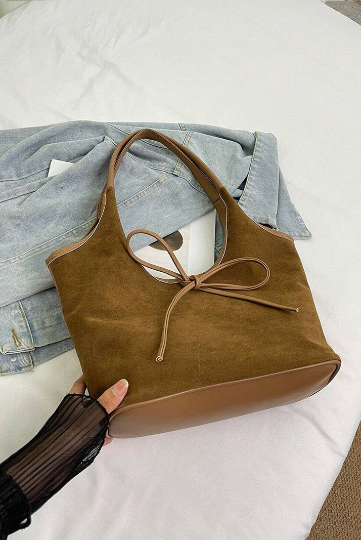 Florence Suede Bow Bag - SOERA Store