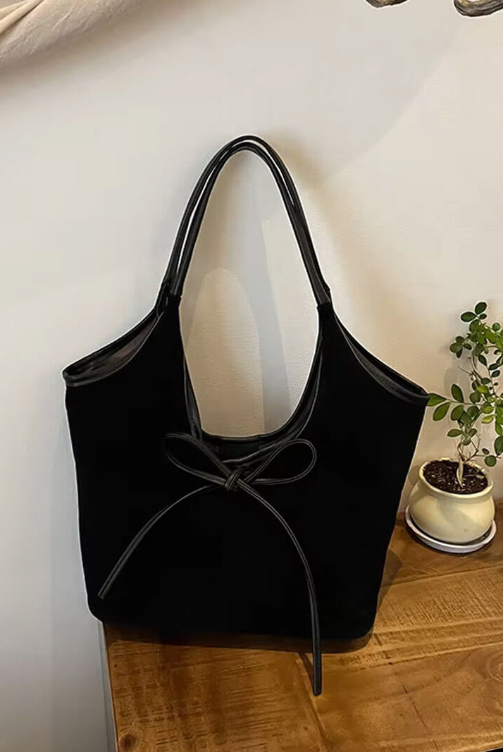 Florence Suede Bow Bag - SOERA Store