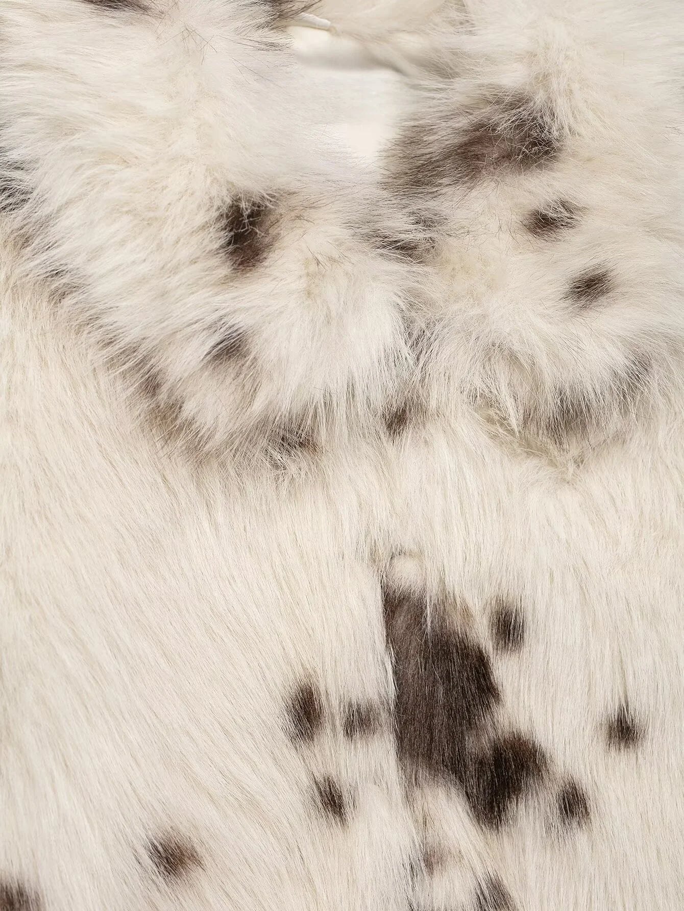 Women's Faux Fur Animal Pattern Jacket - Casual Winter Coat for Women 4