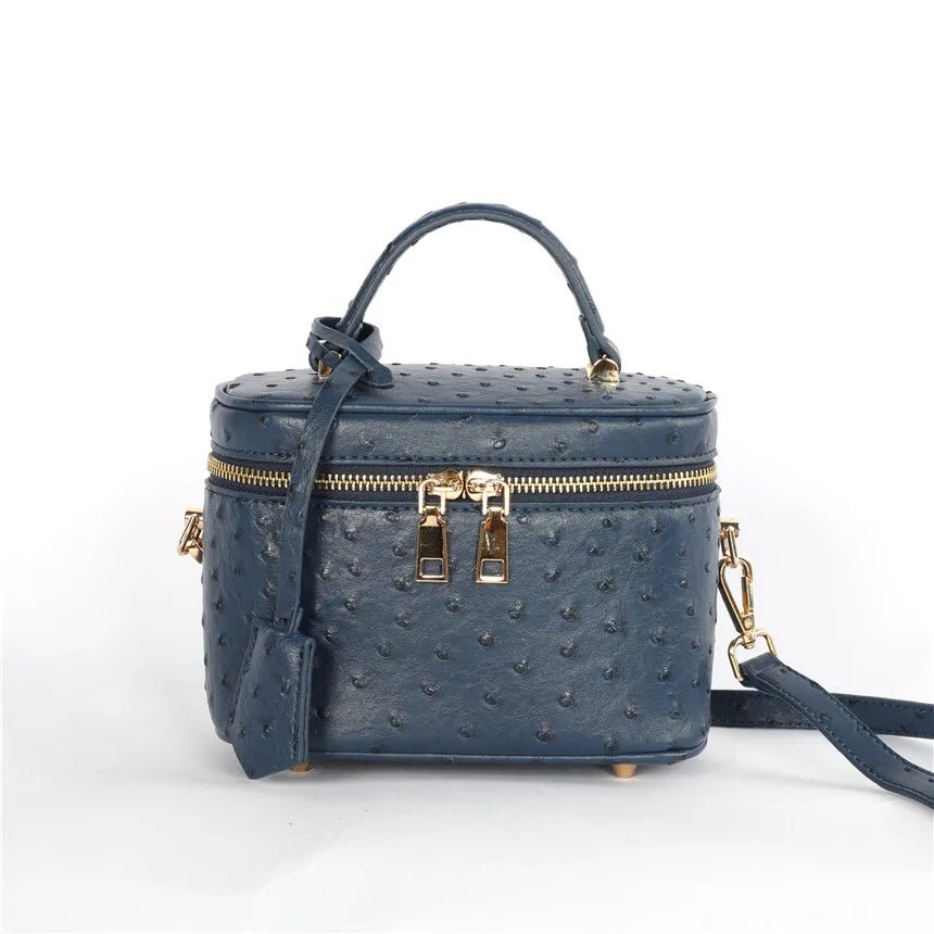 SOERA Delphine leather Box Bag - Bag - Blue