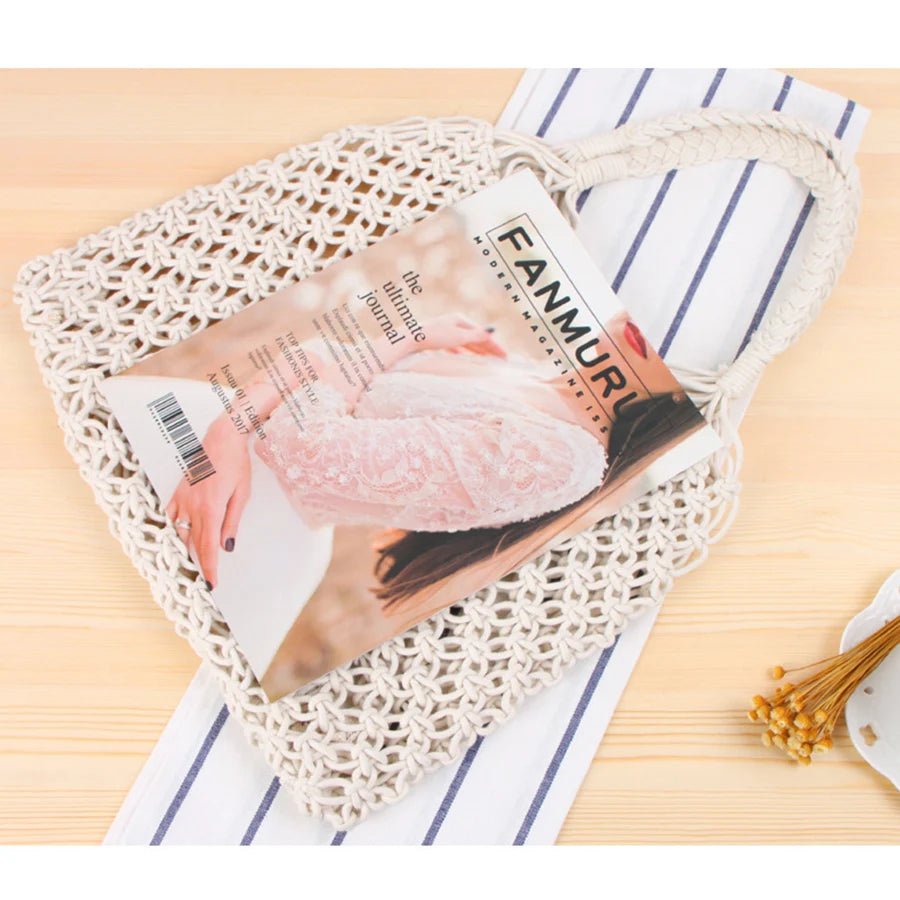 SOERA Margot Woven Beach Tote - Bag - SOERA-632835-GRE-OS-40995 Grey