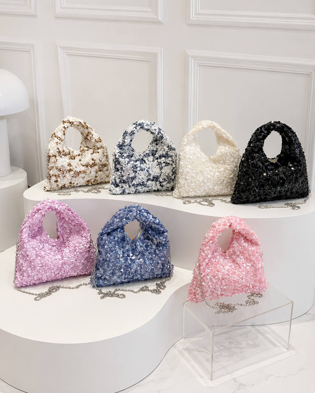 SOERA Sophia Sequin Evening Shoulder Bag - Bag - Multicolor