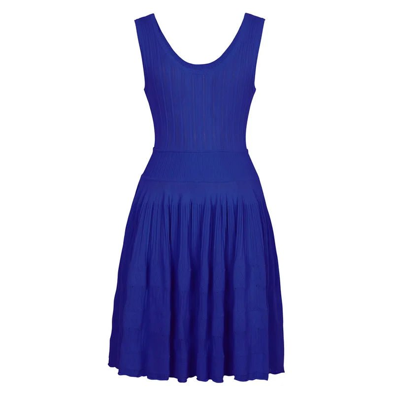 SOERA Alicia Knitted Sling Mini Dress - Dress - Blue S