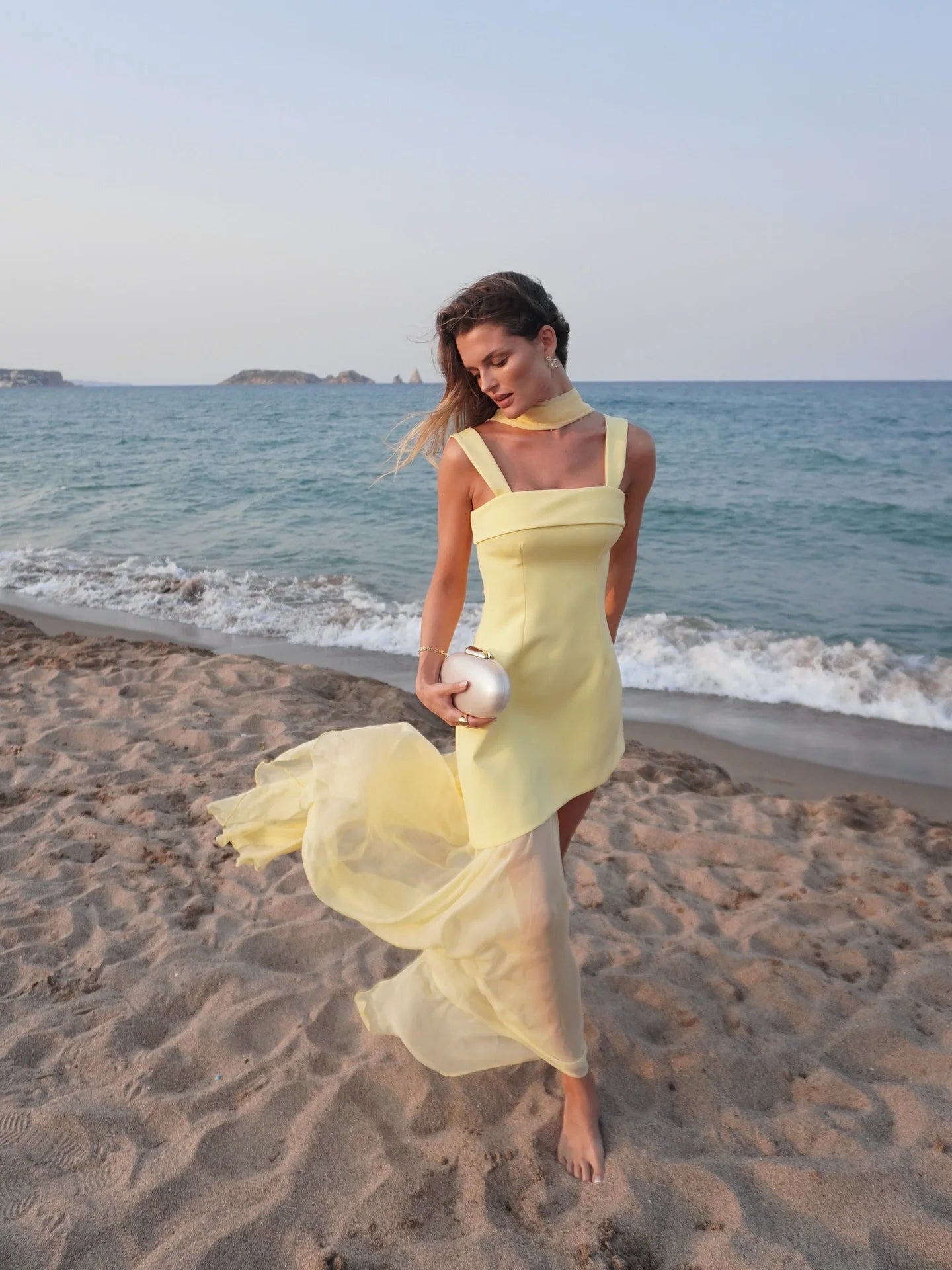 SOERA Astoria Strapless Bodice Maxi Dress - Dress - Yellow S
