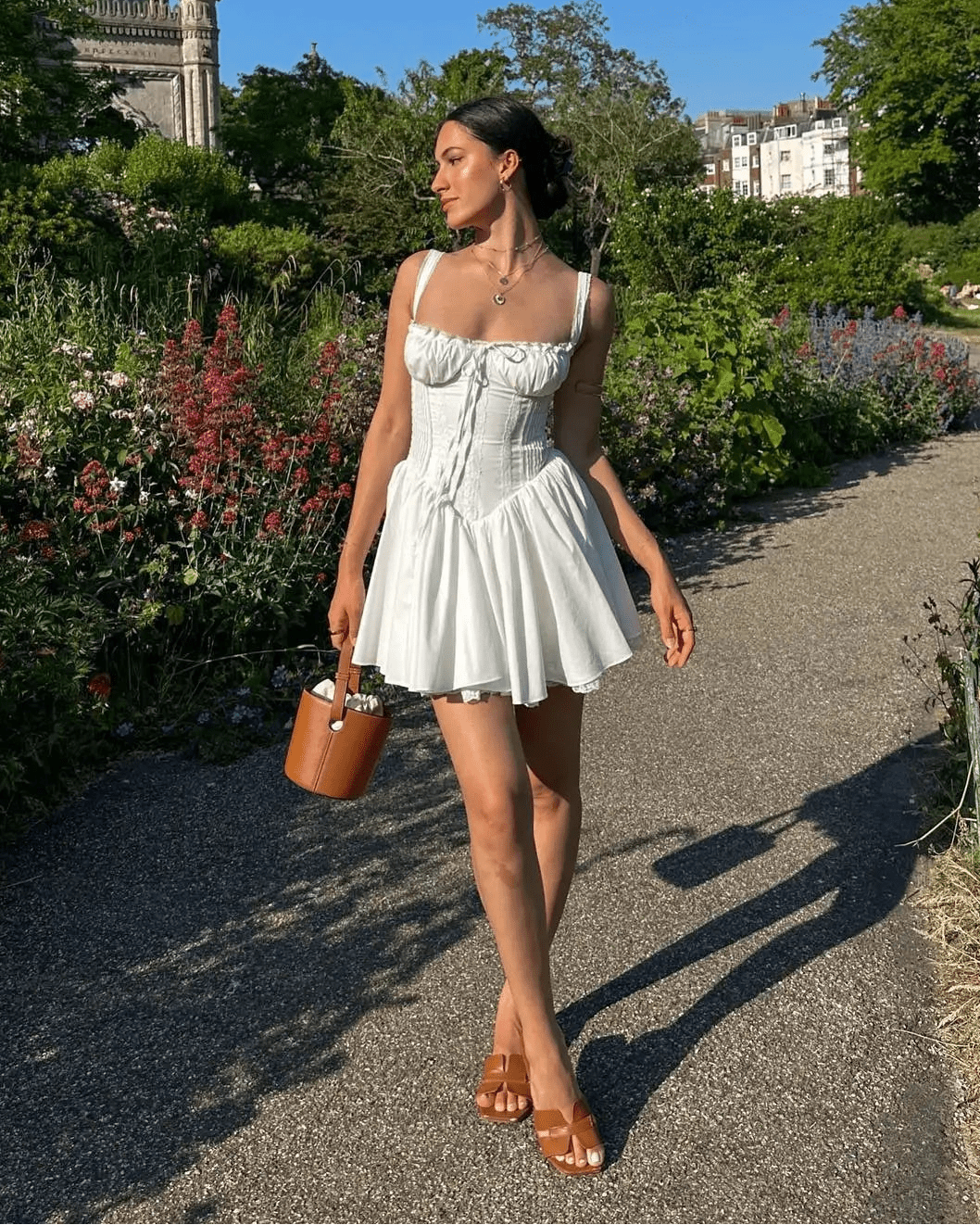 SOERA Bianca Corset Mini Dress - Dress - French Navy XS