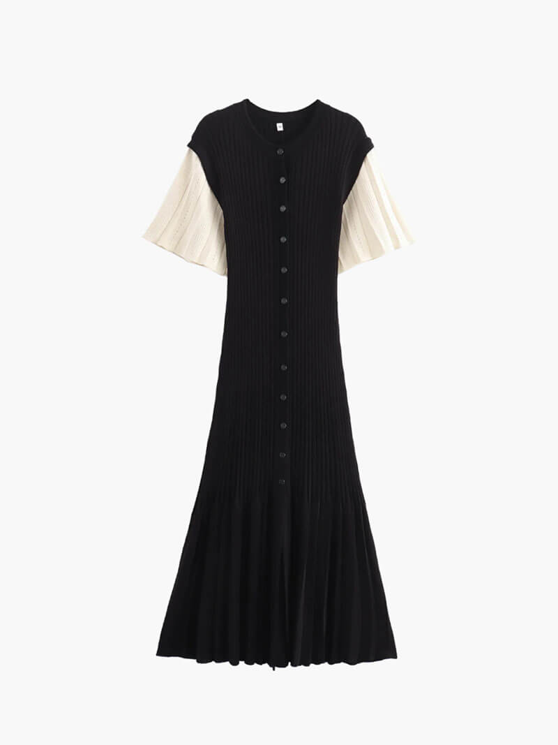 SOERA Gina midi dress - Dresses - Soera-Gina-dress-black/S Black S
