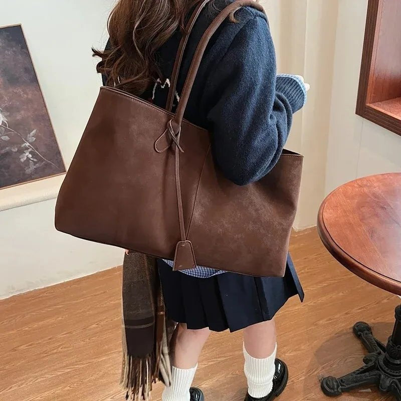 SOERA Joan Vegan Suede Bag - Handbags - 3256809459981451-;Jg1757549907235916496 Dark Brown