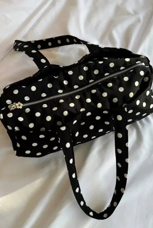 SOERA Kate Polka Dot Mini Duffle Bag - Handbags - 1005009570874235-;Ht1771494649181137977 Default