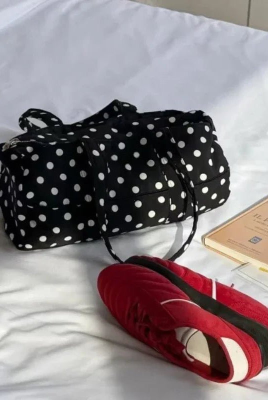 SOERA Kate Polka Dot Mini Duffle Bag - Handbags - 1005009570874235-;Ht1771494649181137977 Default