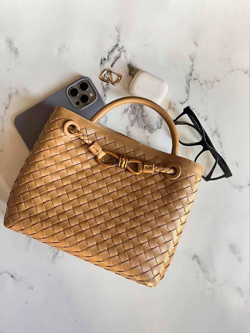 SOERA Lucia Woven Bag - Handbags - DBAD2-RE700001 Medium Coffee