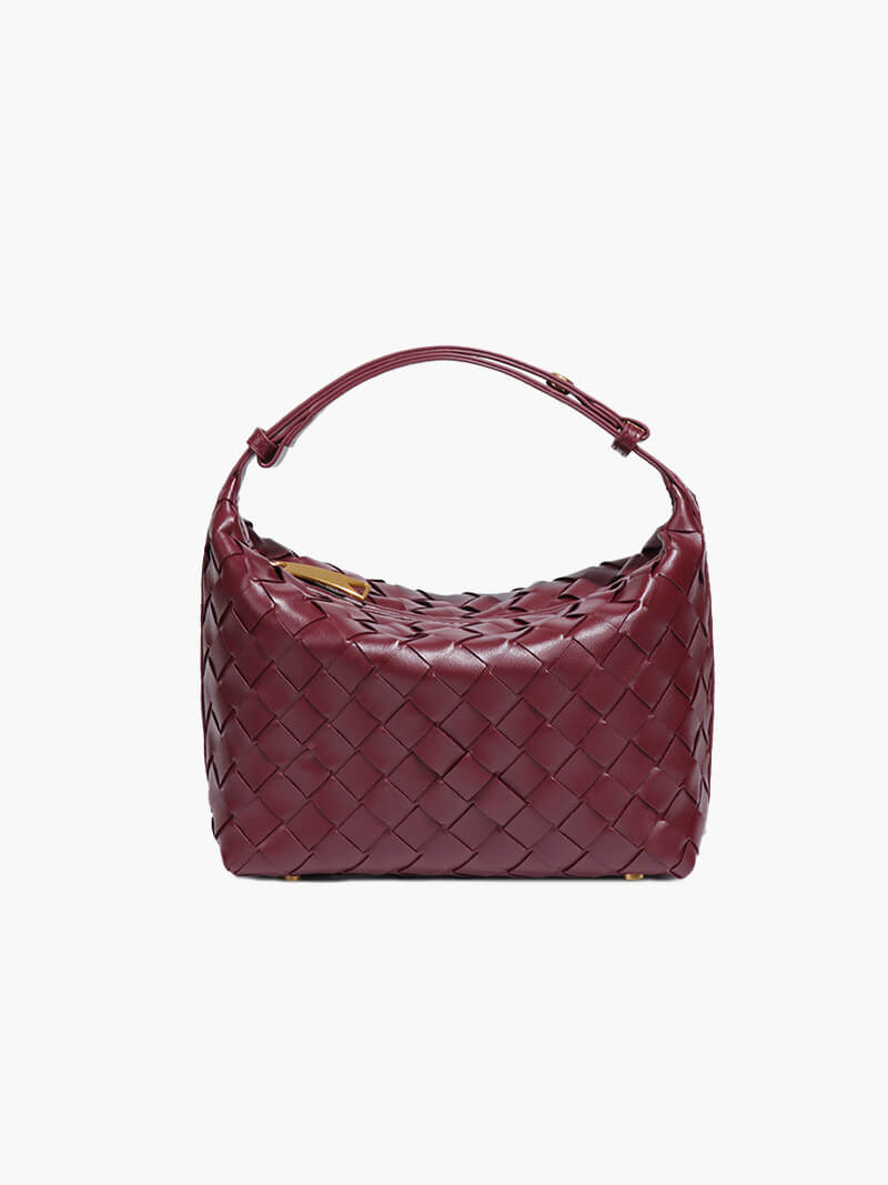 SOERA Mica Mini Woven Bag - Handbags - Soera-Mica-Mini-Woven-Bag-Burgundy Burgundy
