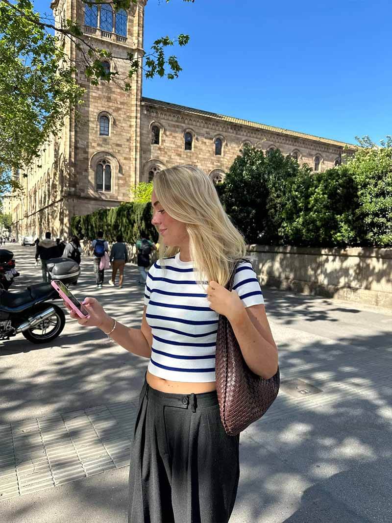 SOERA Woven bag XL - Handbags - DBAD2-QL367007 darkbrown