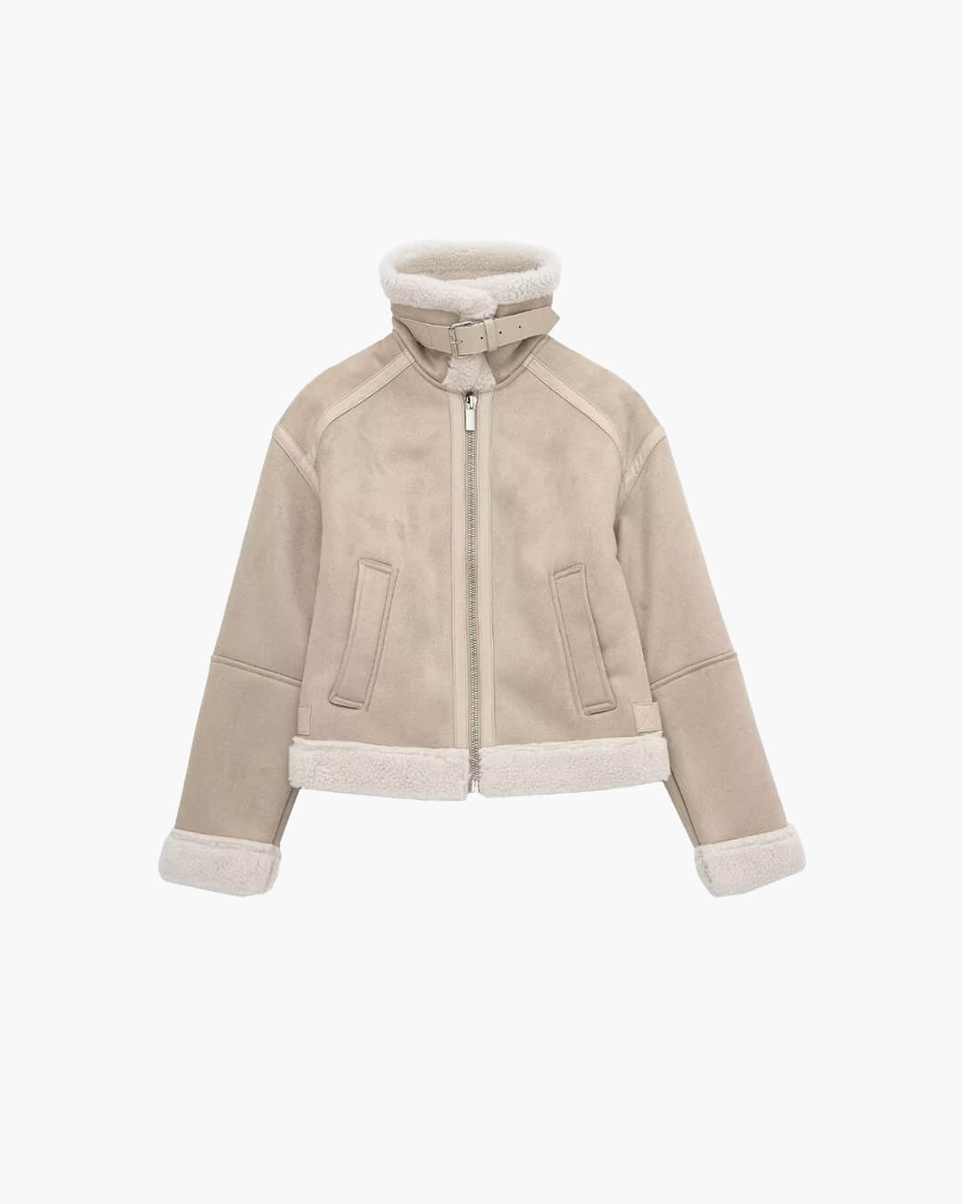 SOERA Cindy Suede Faux Fur Jacket - Jackets - UT1764442362184704312 L