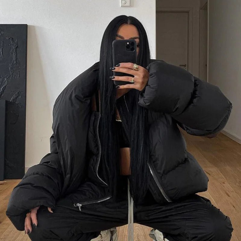 SOERA Donna Funnel Neck Puffer Jacket - Jackets - FV1762345864137534197 Black S