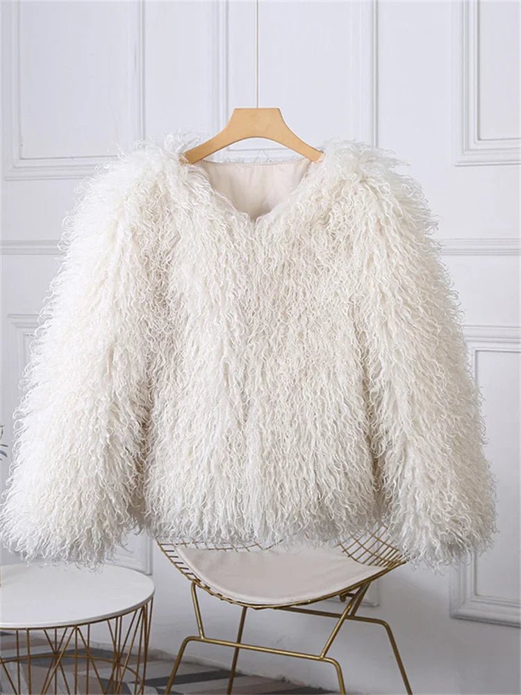 SOERA Elsie Fluffy Cropped Faux Fur Coat - Jackets - 3256808143910110-;ZW1764703454481832957 Pink L