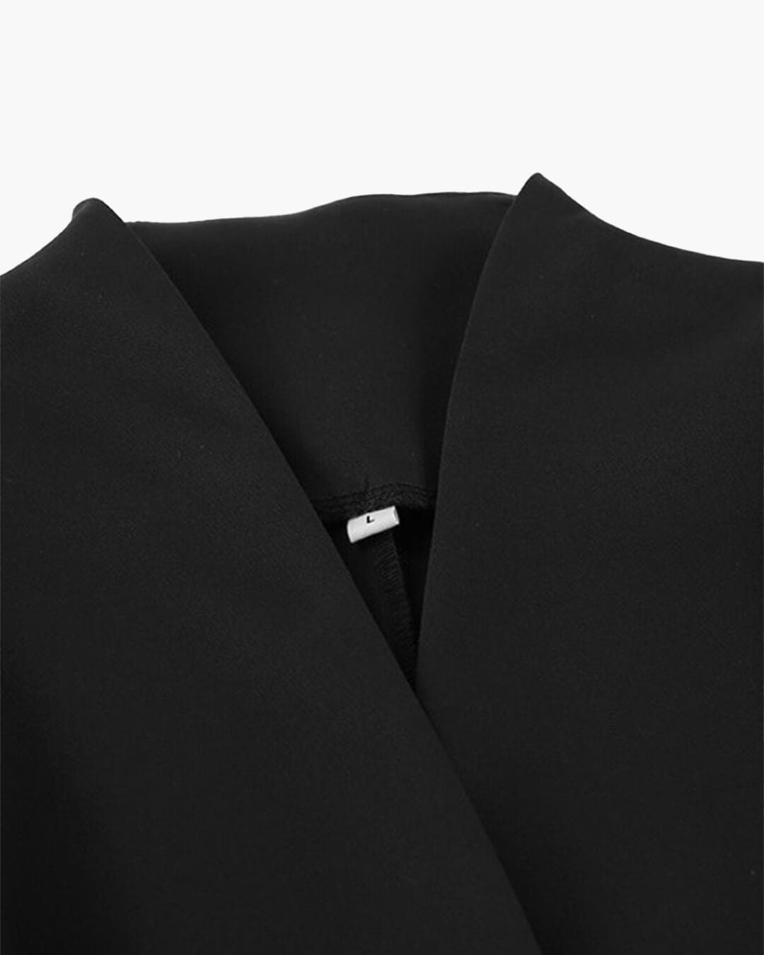 SOERA Empress Ruched - Waist V - Neck Blazer - Jackets - Qn1770276357227430108 Black L
