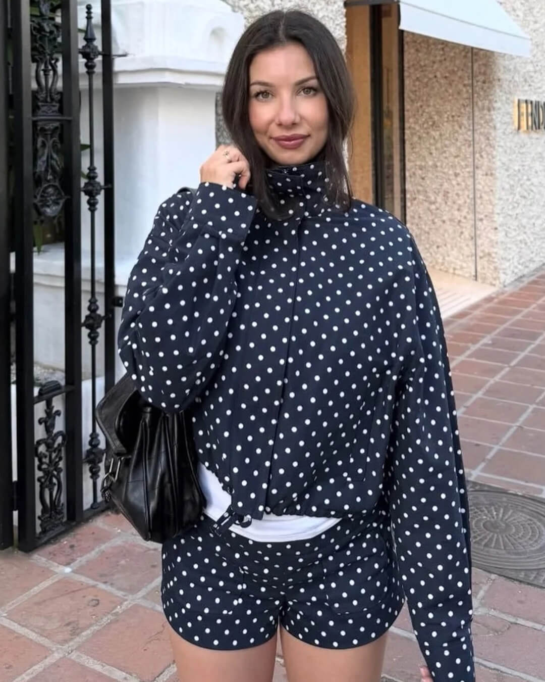 SOERA Hermine Polka Dot Jacket - Jackets - 1005009613676654-;zU1773321573272730345 Black XS