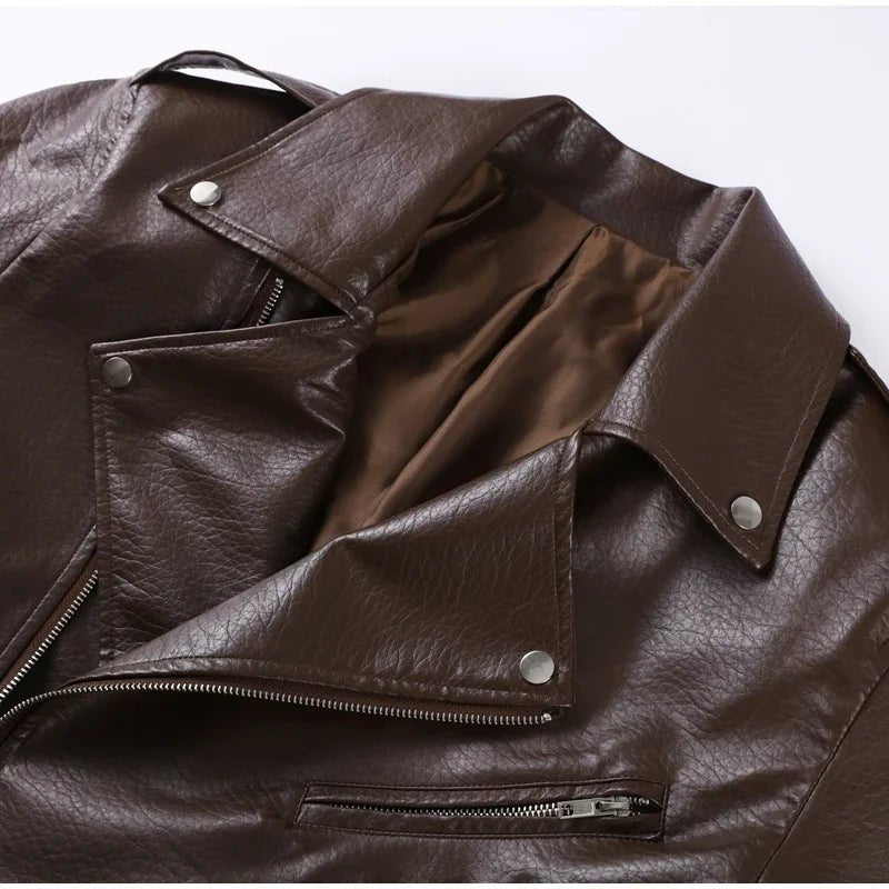 SOERA Jackie Zip - Up Lapel Jacket - Jackets - Brown L