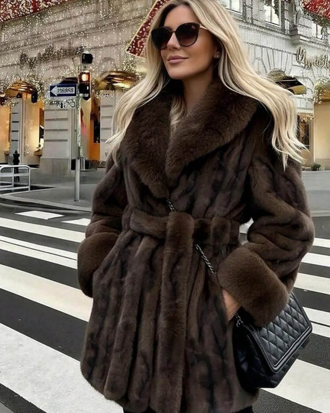SOERA Louise Faux Fur Coat - Jackets - 3256809693133156-;yQ1765284569740462848 S Coffee