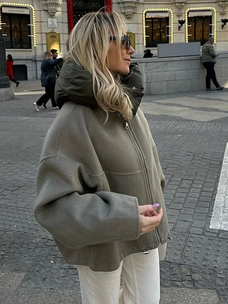 SOERA Marie Hooded Jacket - Jackets - LK1761217667597915394 Army Green S