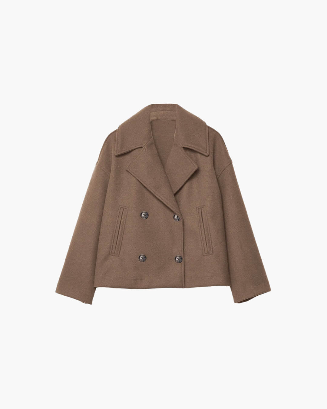 SOERA Suzane Short double - breasted Coat - Jackets - iv1766362638994896977 Brown XS