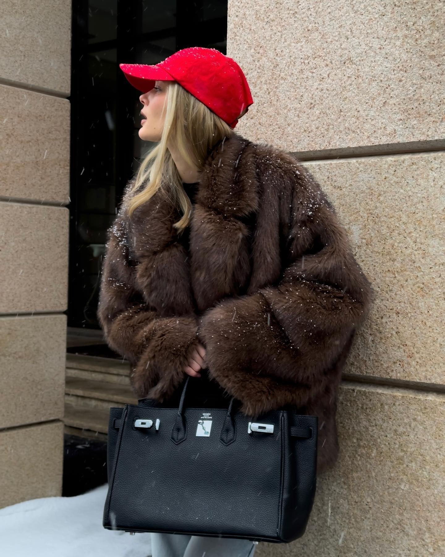 SOERA Tilda Faux Fur Coat - Jackets - IS1764442362182209601 Brown S