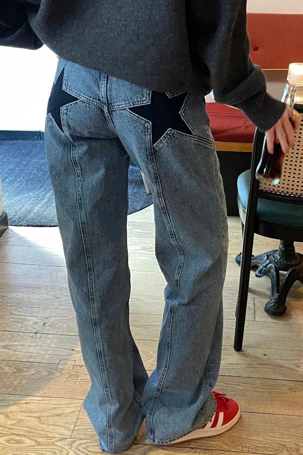 SOERA Charlize Star Patchwork Color - Block Jeans - Pants - Blue S