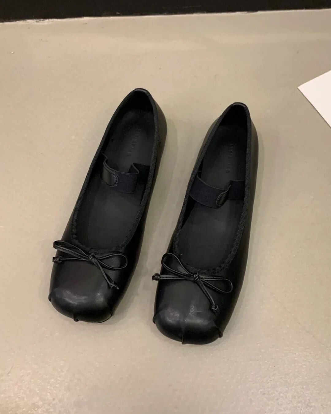 SOERA Angela Bowtie Leather Ballet Flats - Shoes - 1005006308783003-;Ru1772045931428021197 38