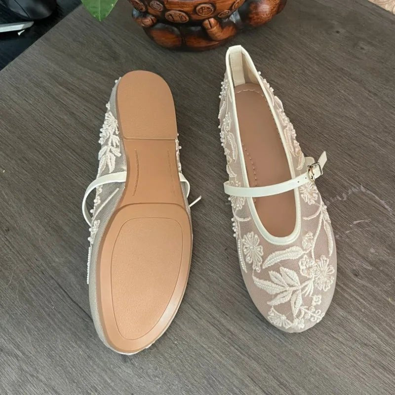 SOERA Sarah Beaded Mesh Ballet Flats - Shoes - 1005008967967408-;dt1769670009968919610 39