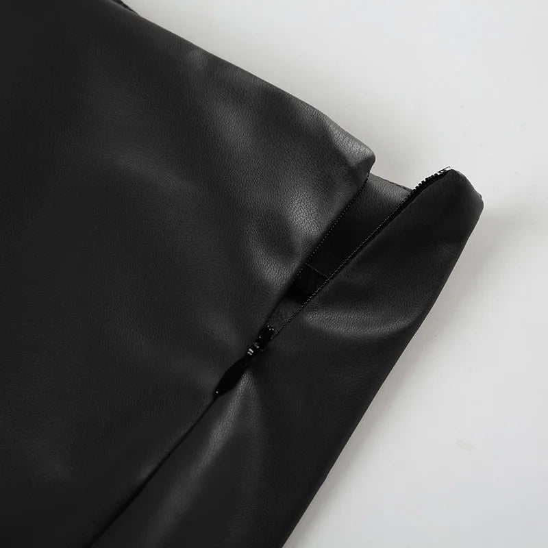 SOERA Rhian Hipster Leather Shorts - Shorts - 1005009503408361-;oT1762998398880626435 Black L