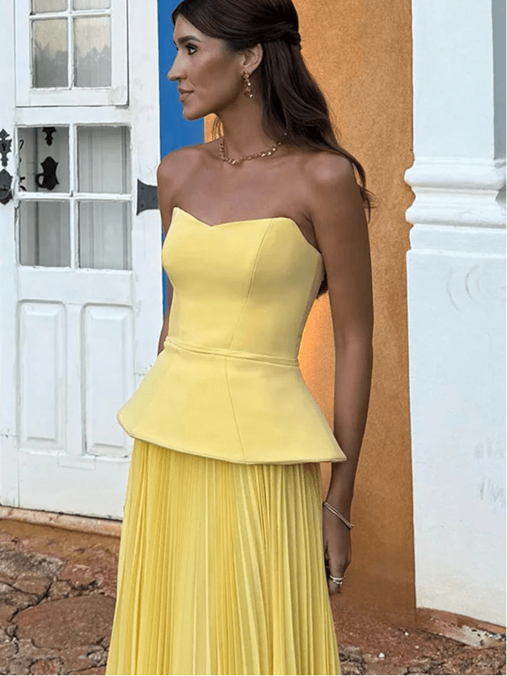 SOERA Sophia Pleated Summer Skirt Set - Skirt - L