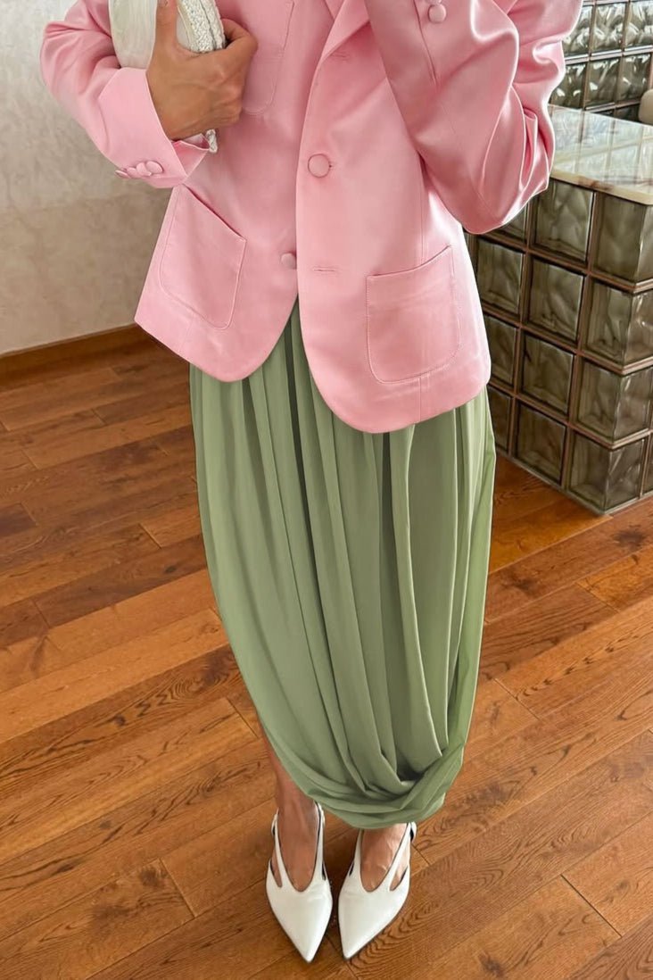 SOERA Celeste Chiffon Flowing Maxi Skirt - Skirts - SOERA-648067-BLU-L-42339 Blue L