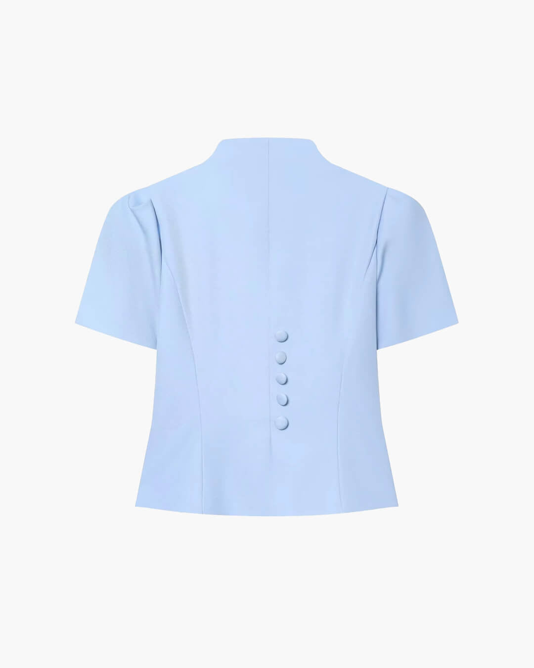 SOERA Bianca Button Front Stand Collar Top - Tops - White S