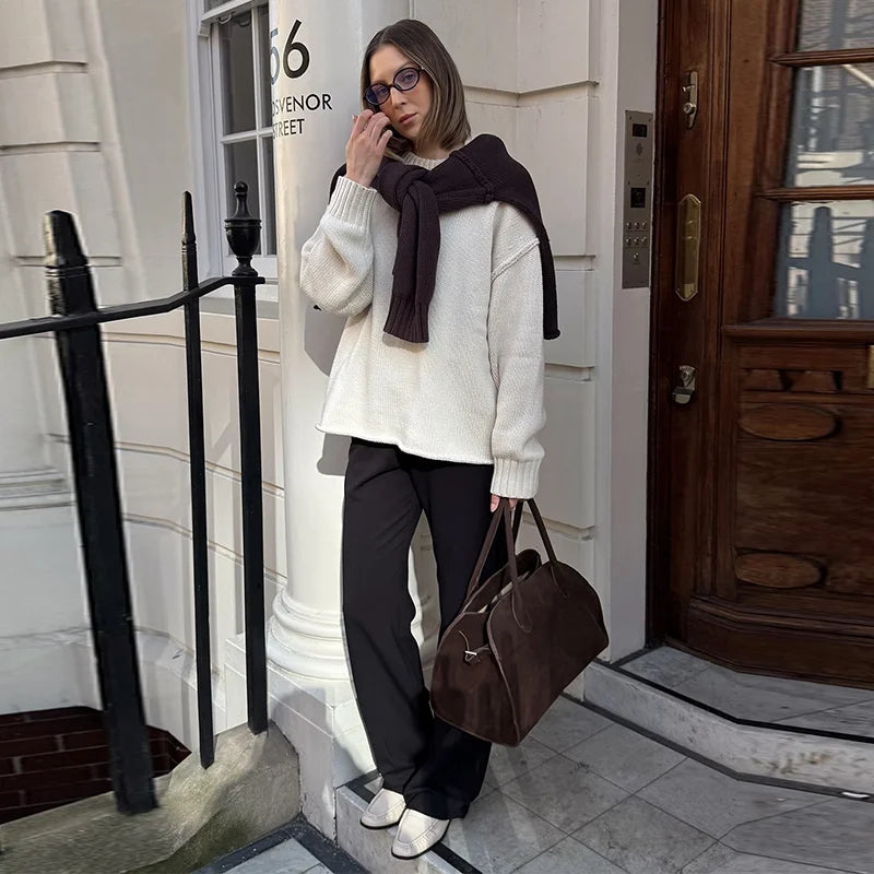 Sweter Joyce z luźnym splotem