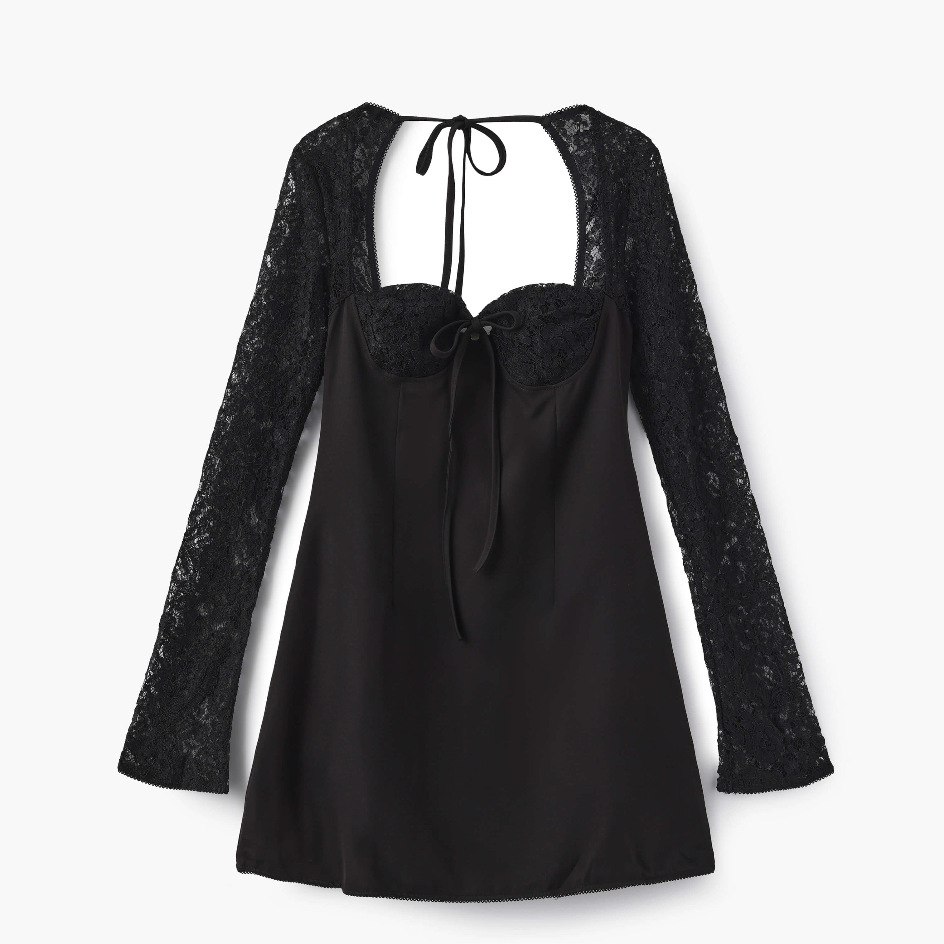 Sukienka mini Louise z koronkowymi detalami