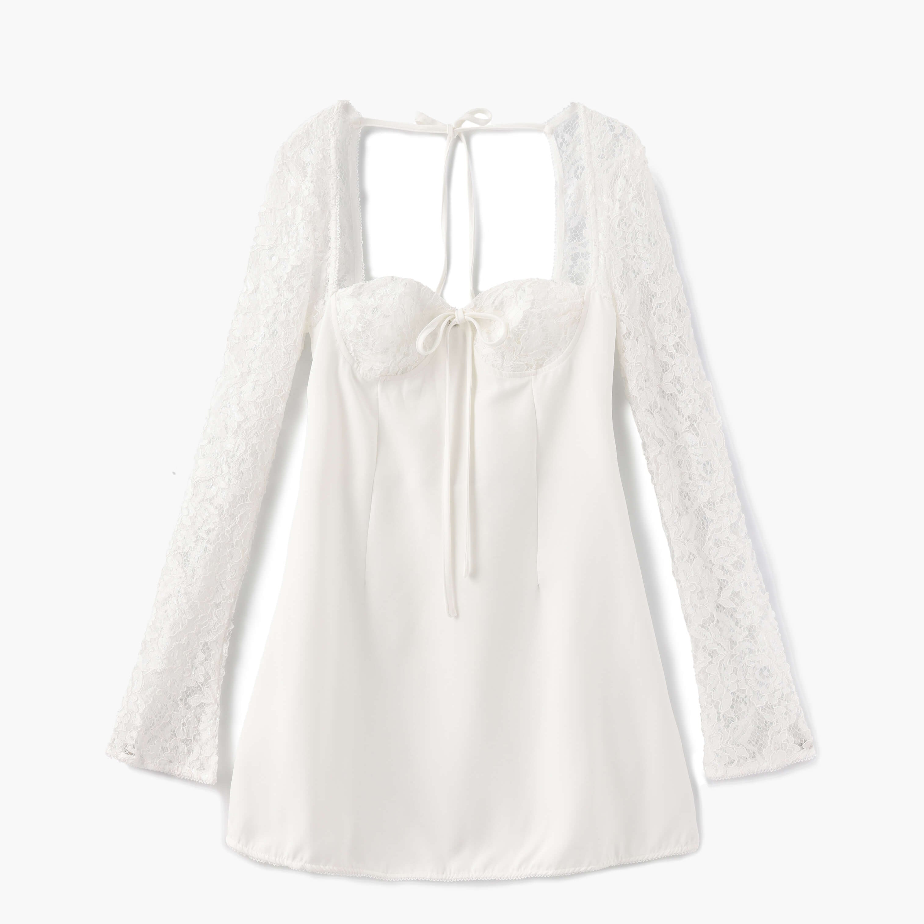 Sukienka mini Louise z koronkowymi detalami