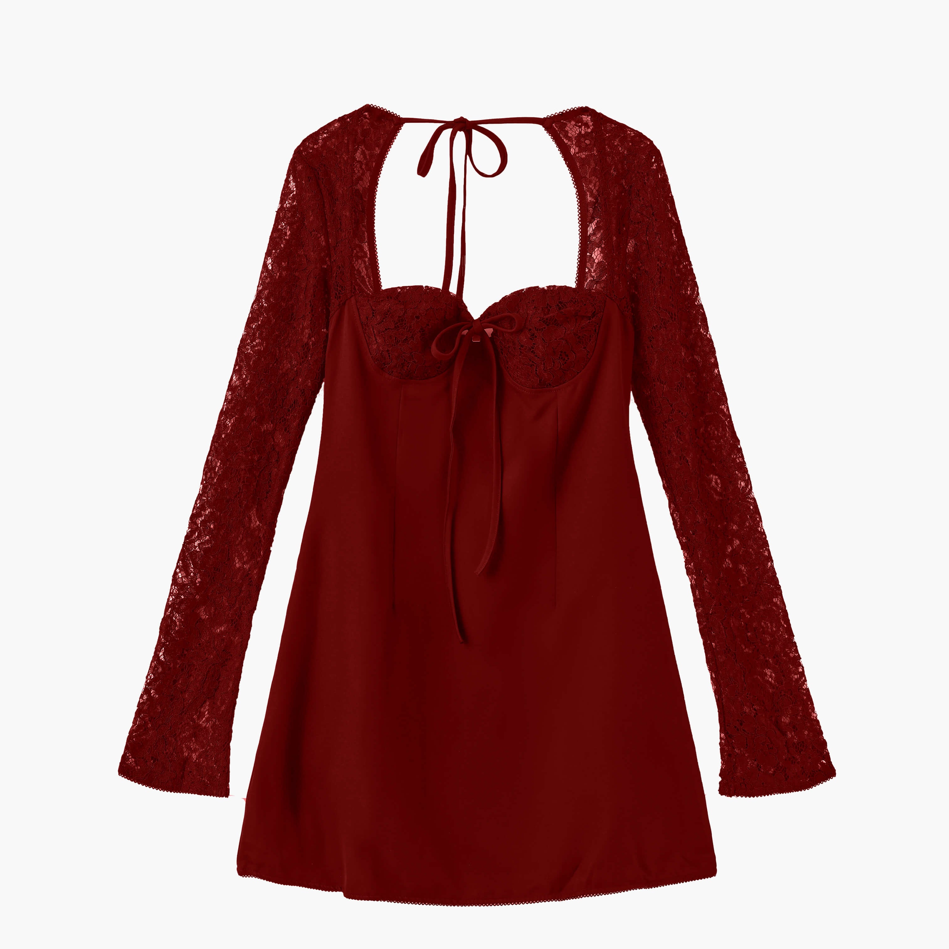 Sukienka mini Louise z koronkowymi detalami