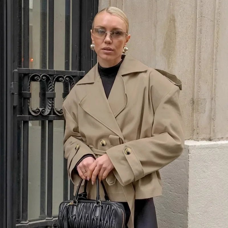 Soera Eleanor Crop Trench Coat 