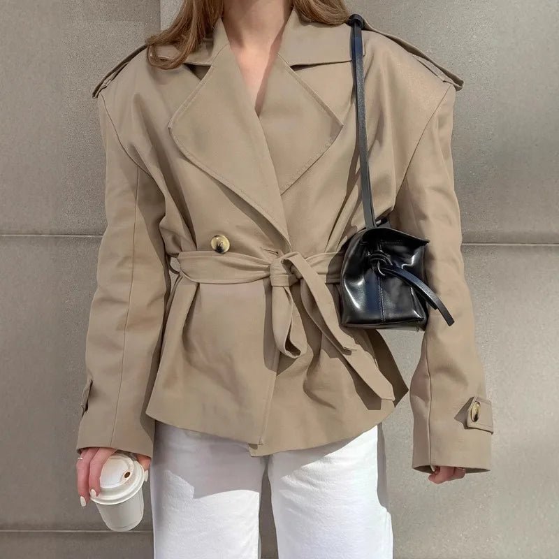 Soera Eleanor Crop Trench Coat 