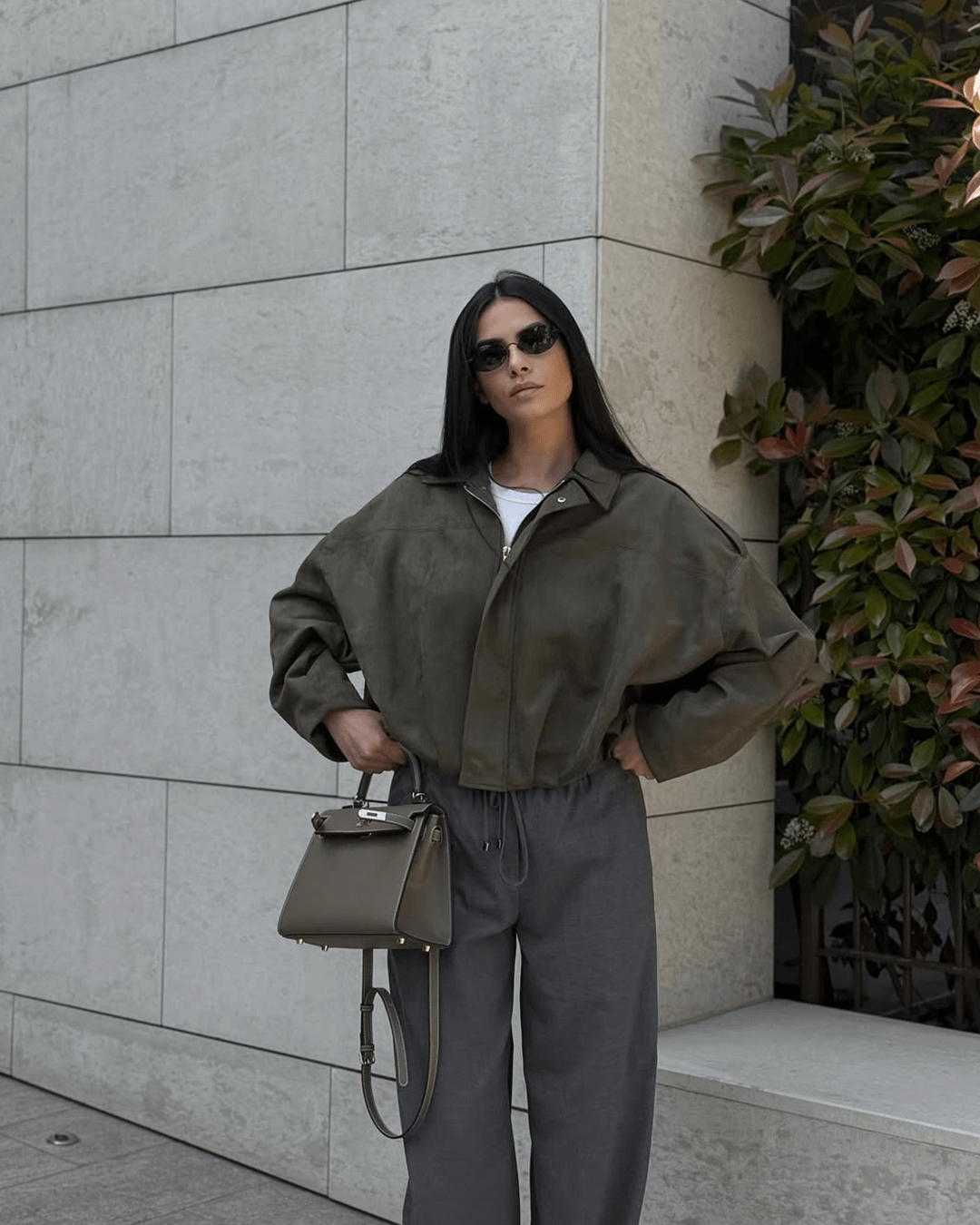 Soera Katherine Suede Bomber Jacket 