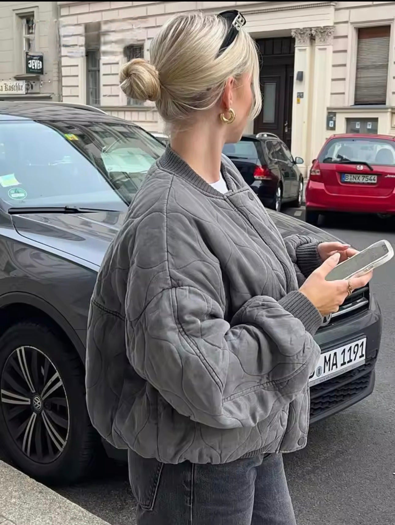 Soera Salma Padded Bomber Jacket 