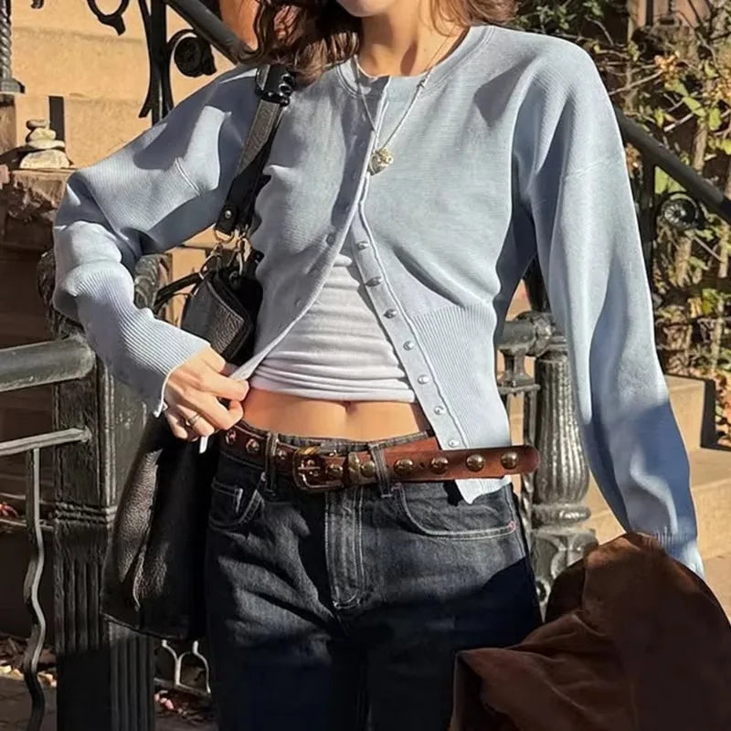 Women's Casual Solid Knit Cardigan Sweater - Lightweight Long Cardigan for Spring 5