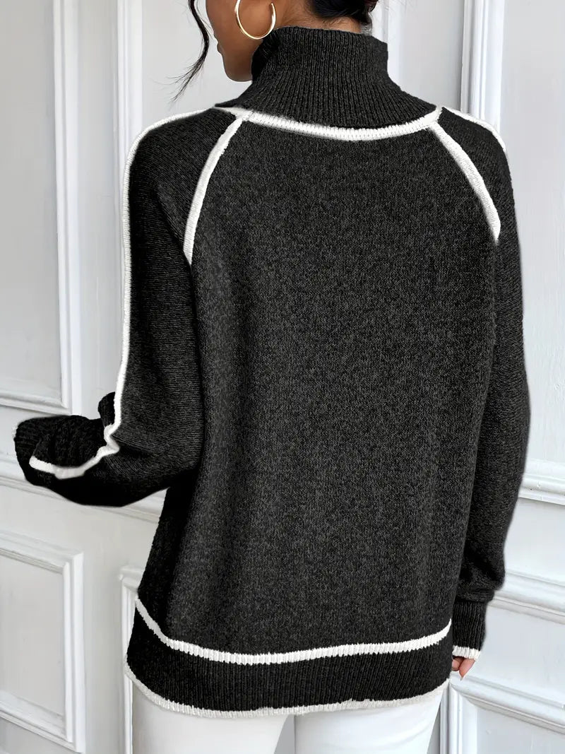 Womens Black Turtleneck Sweater - Stylish & Comfortable for All Occasions 7