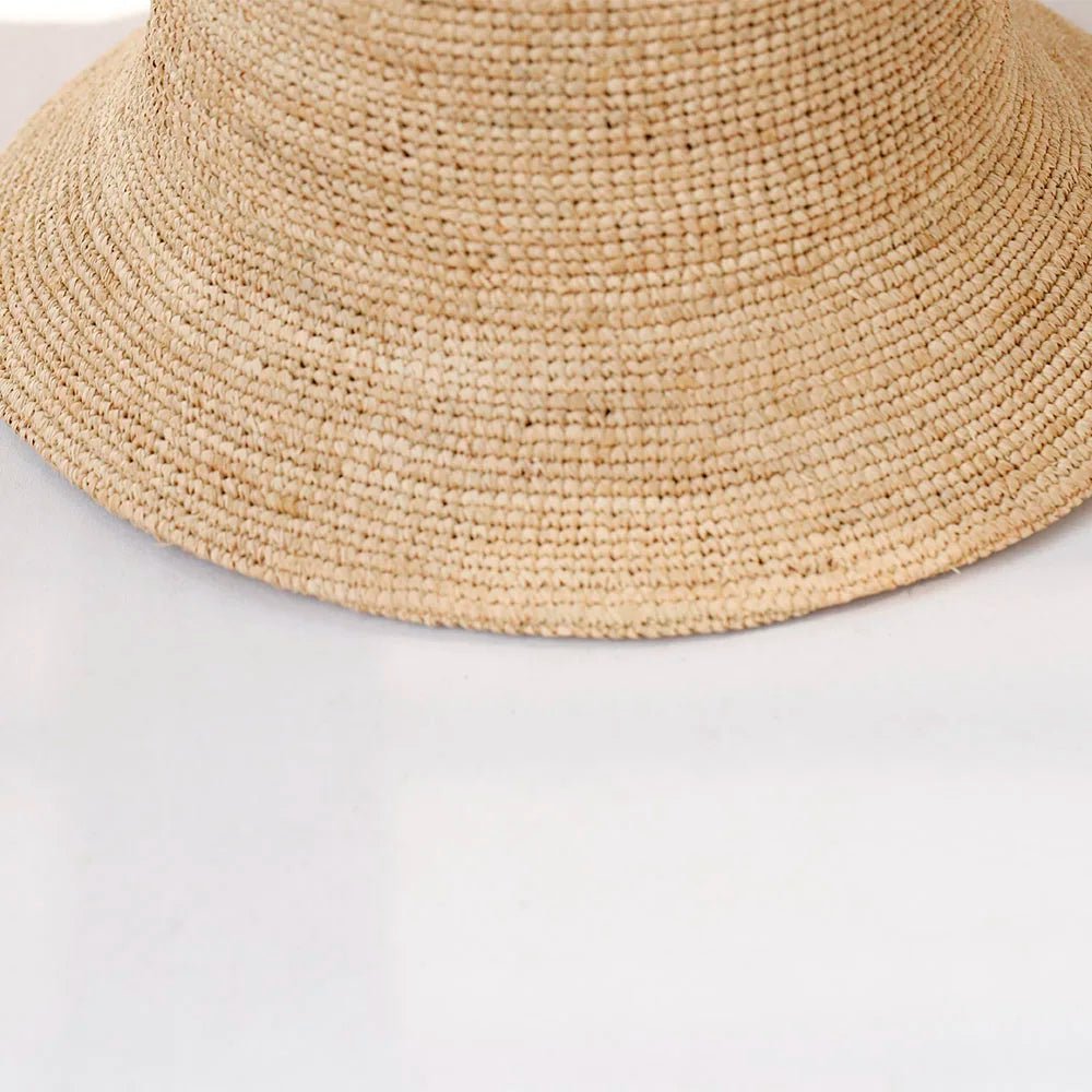 SOERA Ariel Raffia Bucket Hat - Accessories -  Light Brown 56-58 cm