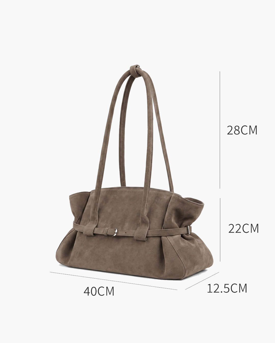 SOERA Briana Belted Tote Bag - Bag -  Taupe
