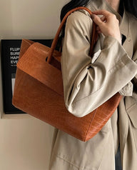 Jessica Embossed Vegan Leather Tote