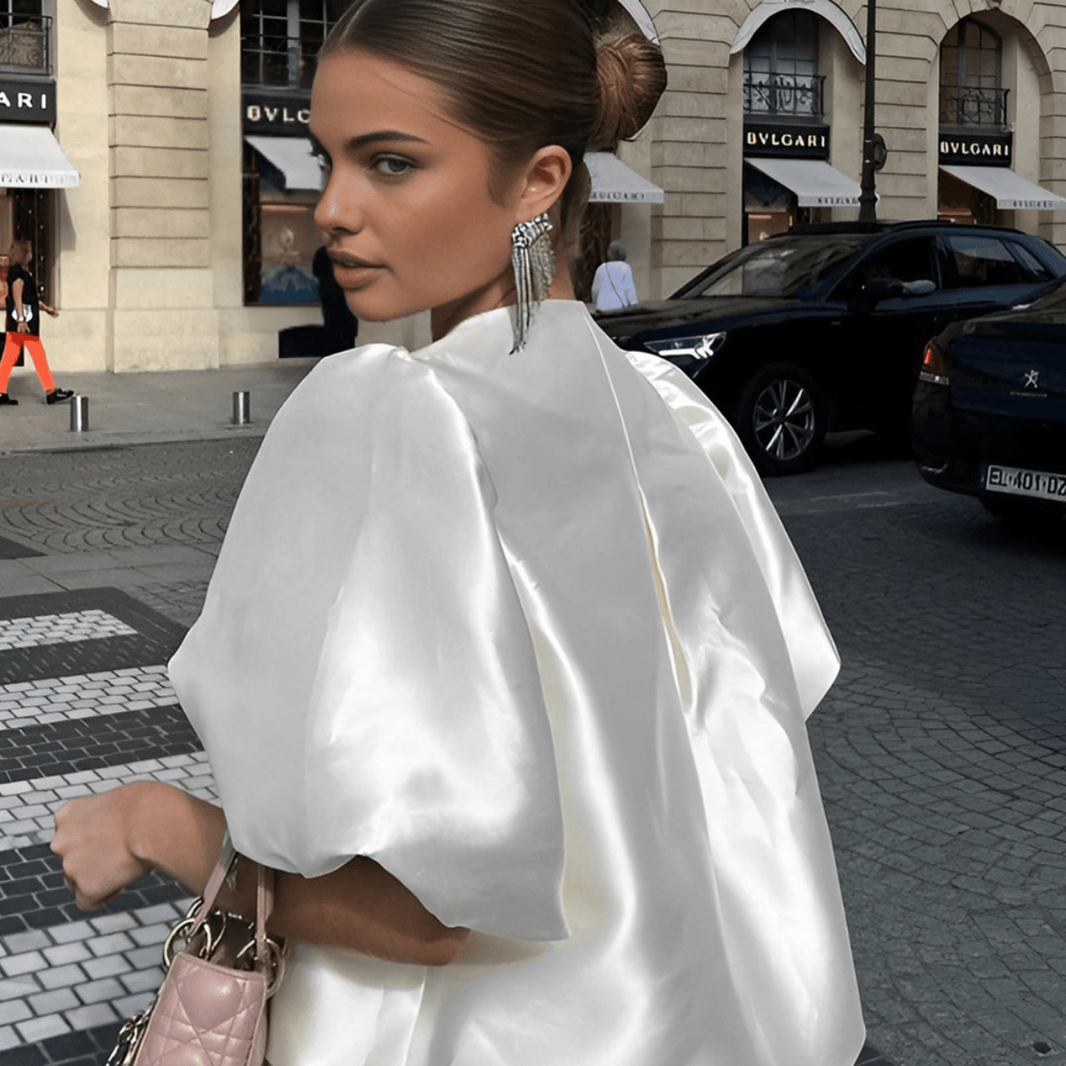 Satynowa bluzka Bianca