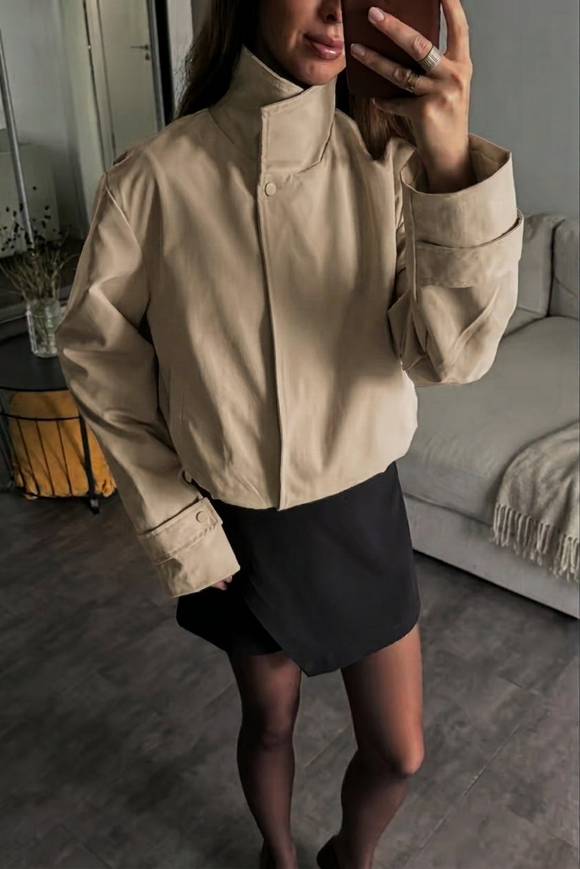 Carmen Cropped Bomber Jacket